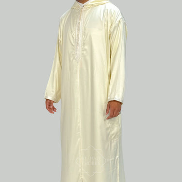 Cream Moroccan Lightweight Djellaba