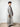 Luxury Light Grey hooded Moroccan djellaba – view 2