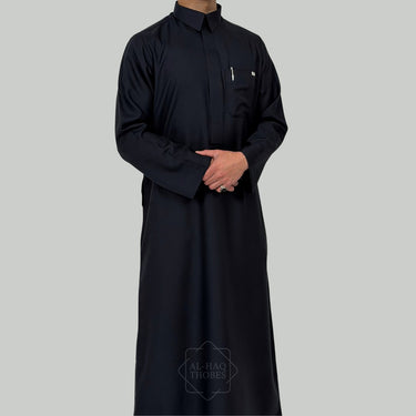 ثوب أزرق توقيع الحق