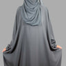 Premium Storm Grey Butterfly Abaya
