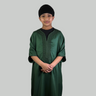 Boys Luxury Forest Green Moroccan Gandoura Thobe