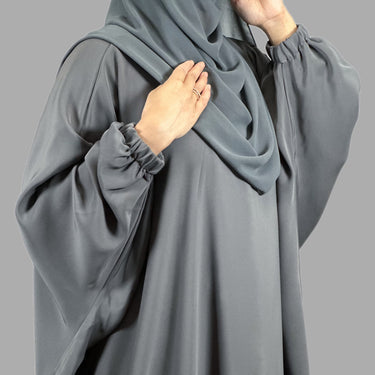 عباية الفراشة الرمادية الفاخرة