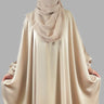 Premium Vanilla Beige Butterfly Abaya