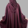 Premium Plum Burgundy Butterfly Abaya