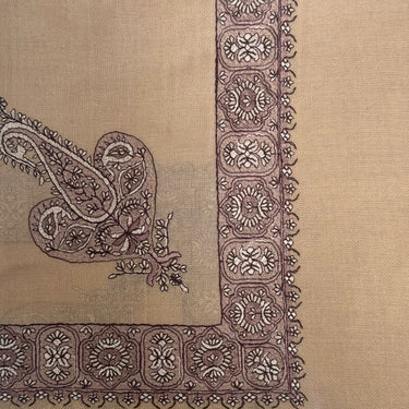 Luxury Desert Brown Embroidered Yemeni Shemagh