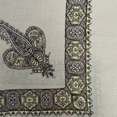 Luxury Beige Embroidered Yemeni Shemagh