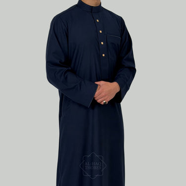 ثوب أزرق توقيع الحق