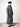 Luxury Dark Grey hooded Moroccan djellaba – view 2