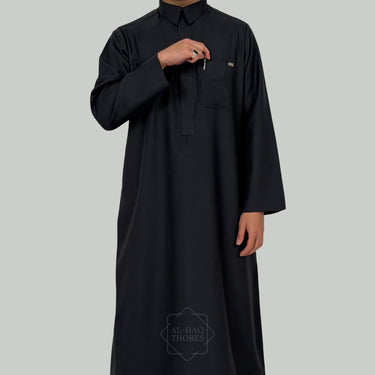 ثوب أزرق توقيع الحق
