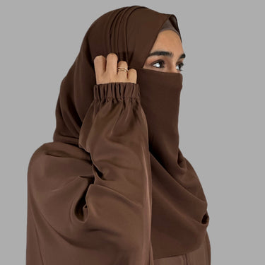 عباية الفراشة الفاخرة باللون البني الموكا